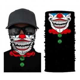 Masca bandana joker, din neopren negru