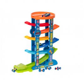 Pista pentru masinute pe 7 nivele, multicolor,gonga® multicolor