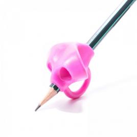 Suport practic pentru creion/stilou, pentru corectare scriere, gonga® roz