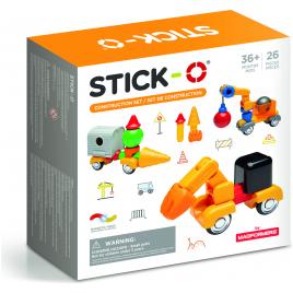 Joc cu magneti Stick-O Set de construit vehicule 26 piese