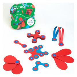 Set Clixo de construit cu magnet Itsy pack Flamingo-Turquoise 18