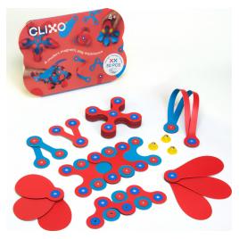 Set Clixo de construit cu magnet Itsy pack Flamingo-Turquoise 30