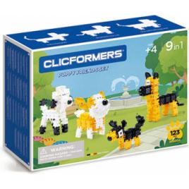 Set de construit Clicformers- Catei prietenosi 123 piese