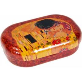Cutie metalica pentru lentile de contact Klimt The kiss