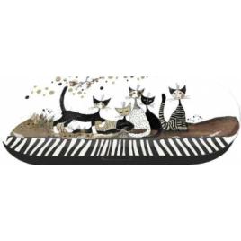 Etui pentru ochelari Rosina Wachtmeister Cats Sepia