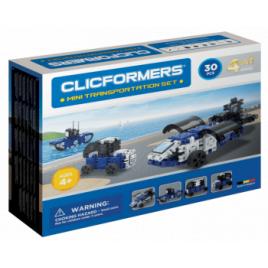 Set de construit Clicformers-Mini Transporter 30 piese