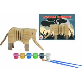 Set de pictat Egmont elefant din lemn