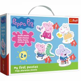 Puzzle baby clasic simpatica peppa pig 18 piese