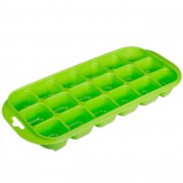 Forme pentru gheata, lejla verde, din plastic, 18 compartimente
