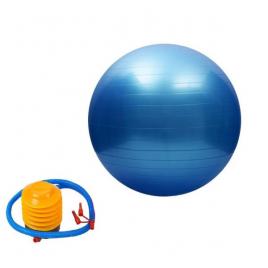 Minge pentru gimnastica, lejla pompa inclusa, 65 cm, albastra