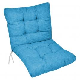 Perna decorativa, lejla, pentru scaun cu spatar, albastru, 100 x 50 cm