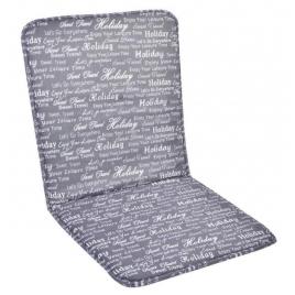Perna scaun cu spatar, lejla, gri cu scris, 93×43 cm