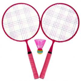 Rachete de badminton, lejla, ideale pentru fetite, roz