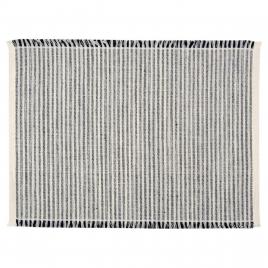 Set suport farfurie, lejla, 4 bucati, textil, negru/bej, 30×42 cm