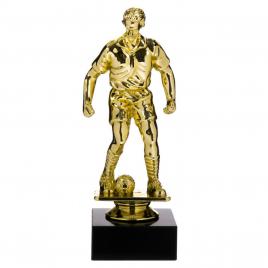 Trofeu fotbal, lejla, auriu, cu baza, 16 cm