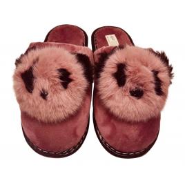Papuci femei roz panda