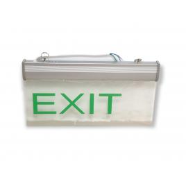 Lampa LED emergenta EXIT transparenta cu acumulator