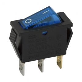 Interupator basculant 1 circuit 10a-250v off-on lumini de albastru