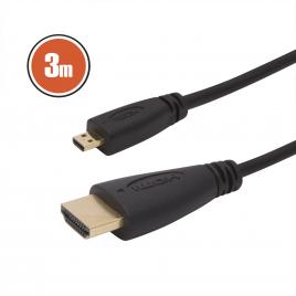 Cablu micro hdmi • 3 mcu conectoare placate cu aur