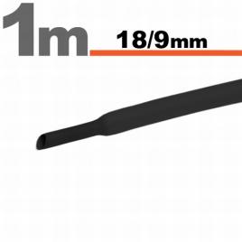 Tub termocontractibil negru • 180 / 9 mm