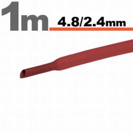 Tub termocontractibil rosu • 48 / 24 mm
