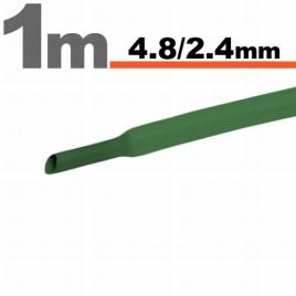 Tub termocontractibil verde • 48 / 24 mm