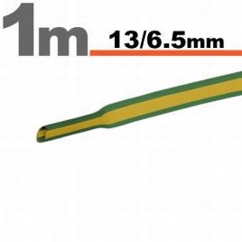 Tub termocontractibilgalben-verde • 13 / 65 mm