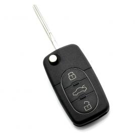 Audi - carcasă cheie tip briceag cu 3 butoane - baterie 2032 - carguard