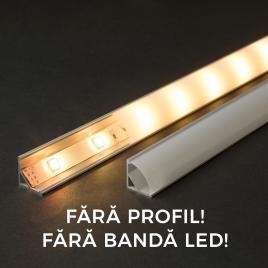 Ecran opal pt. profil aluminiu led - 1000 mm