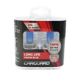 Set de 2 becuri halogen h4 + 100% intensitate - long life - carguard