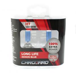 Set de 2 becuri halogen h7 +100% intensitate - long life - carguard