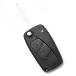 Fiat - carcasa cheie tip briceag 3 butoane negru