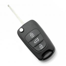 Hyundai - carcasa cheie tip briceag 3 butoane lama pe stanga