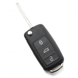 Audi a8 - carcasă cheie tip briceag cu 3 butoane fără buton de panică - carguard