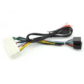 Cablu adaptor iso / hyundai 2017+ / kia 2017+ (aux+usb)