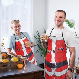 Şorţ de bucătărie model crăciun - bărbaţi