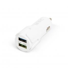 Adaptor bricheta 2 x usb – alb