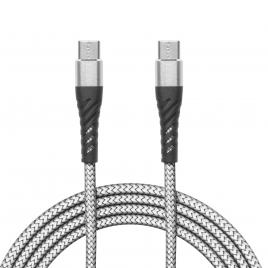 Cablu de date - type-c - type-c alb - 1 m