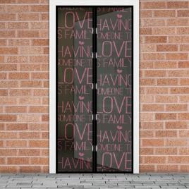 Perdea anti-tantari pt. usi cu inchidere magnetica 100 x 210 cm - „love”