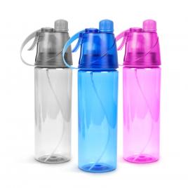 Plosca sport cu pulverizator - 600 ml 3 culori