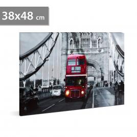 Family pound - tablou cu led - london bus 2 x aa 38 x 48 cm