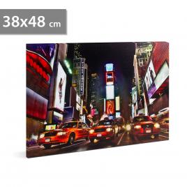 Family pound - tablou cu led - times square 2 x aa 38 x 48 cm