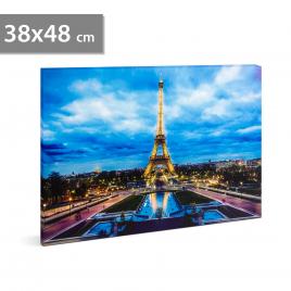 Family pound - tablou cu led - turnul eiffel 2 x aa 38 x 48 cm