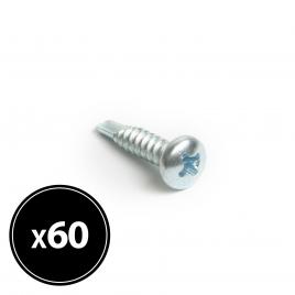 Handy - Şurub pentru tablă autofiletant cap plat - 42 x 19 mm 60 buc. / pachet