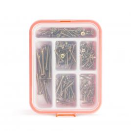 Handy - set şuruburi pentru lemn - 100 piese / cutie