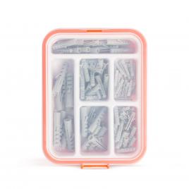 Handy - set dibluri din material plastic - 4-10 mm - 100 piese / cutie