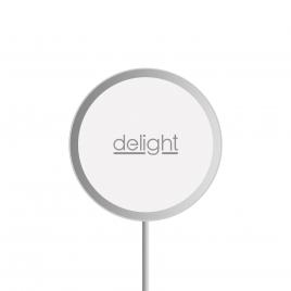 Delight - platformă magnetică de încărcare fără fir - type c - argintiu