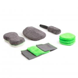 Set burete auto cu microfibre -  9 piese/set