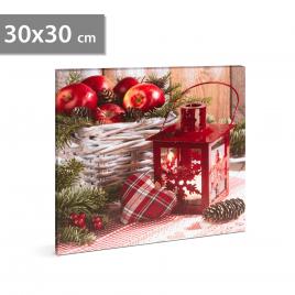 Tablou de crăciun cu led - 30 x 30 cm