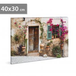 Tablou decorativ cu led - „street view” - 2 x aa 40 x 30 cm